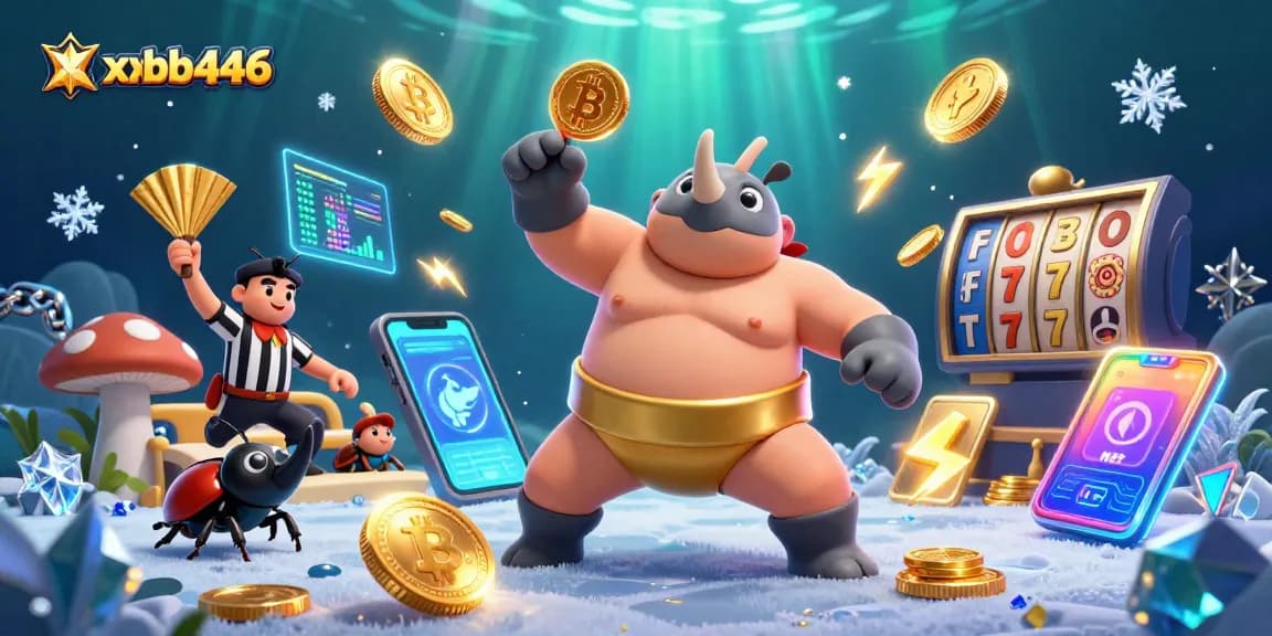 Experience thrilling action at xxbb446 as a beetle sumo champion wins big with flying coins!