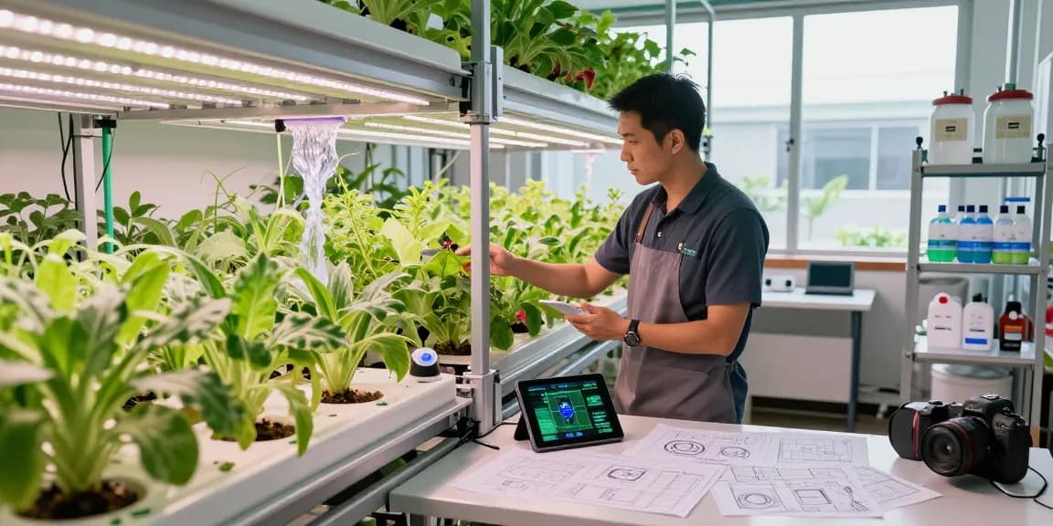 CIKA4D link highlighting innovative vertical farming solutions in a modern indoor agriculture facility.