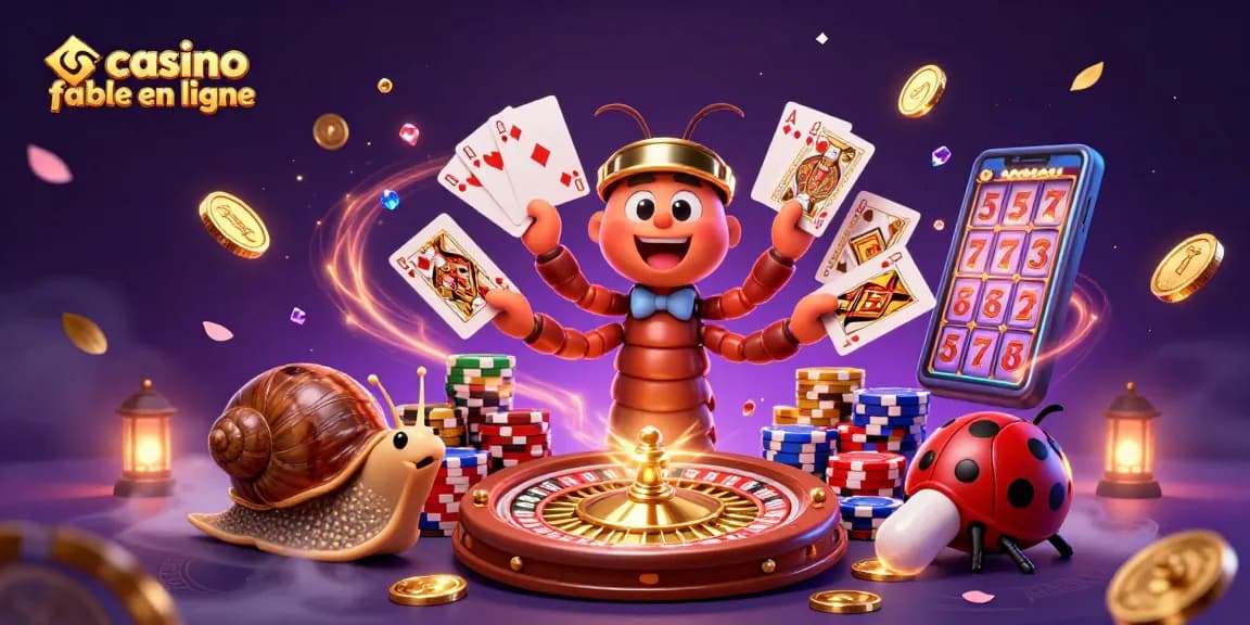 Regardez le spectacle au casino fiable en ligne avec ce croupier à mille pattes.