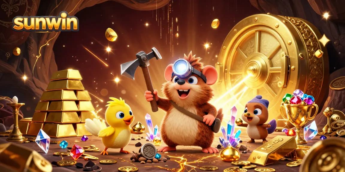 Experience the excitement of sunwin as the treasure hunter mole discovers treasures in a dynamic casino adventure.