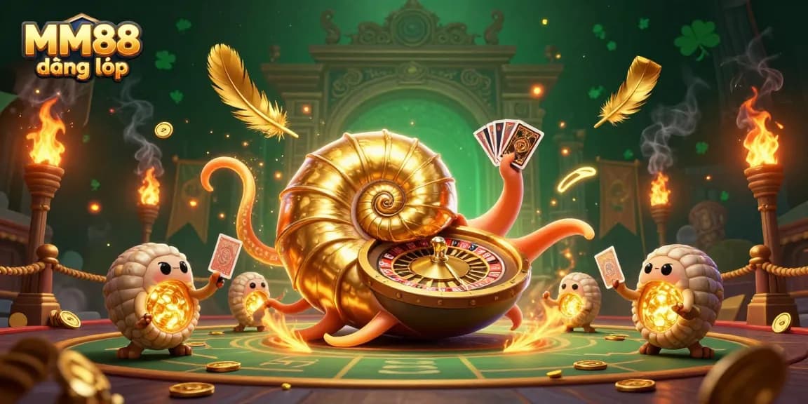 Experience the thrill with MM88 đăng nhập and vibrant casino action featuring a golden nautilus roulette.