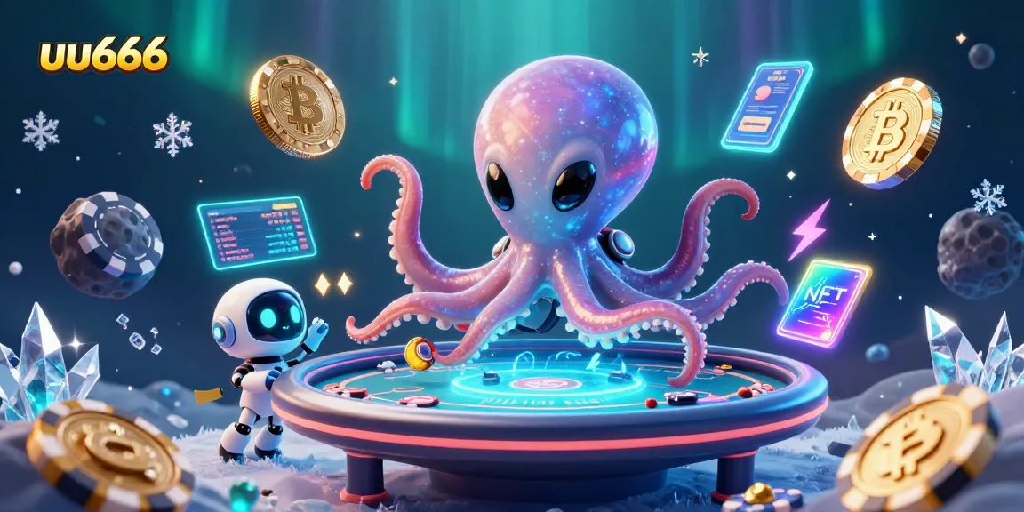 Play and win big at uu666 with a vibrant alien poker scene, showcasing exciting gaming elements.