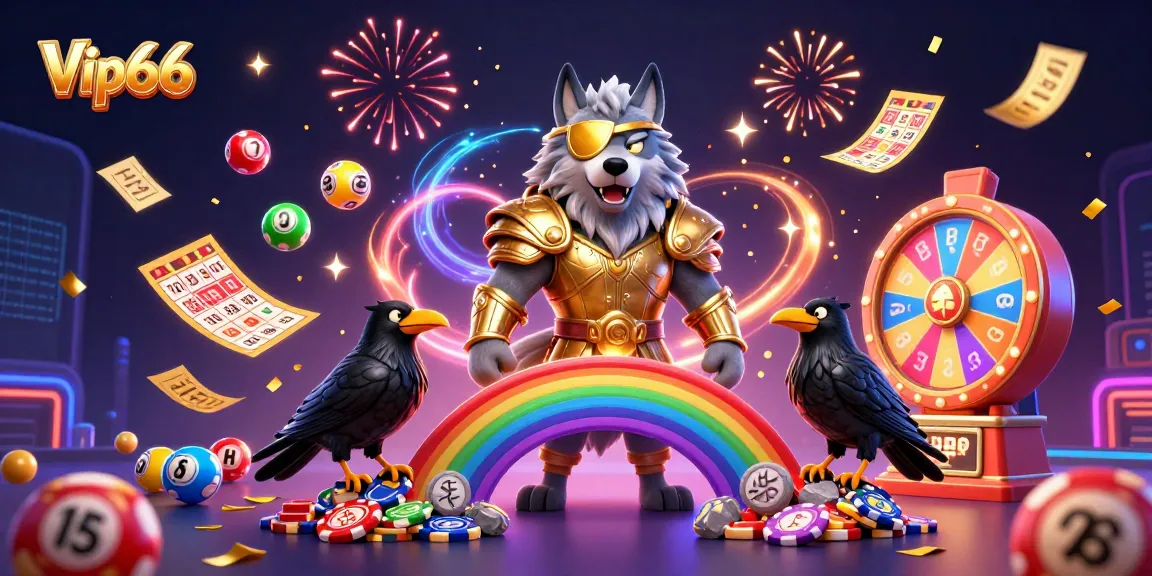 Engage with thrilling gameplay at Vip66, featuring vibrant lottery balls and dynamic casino elements.