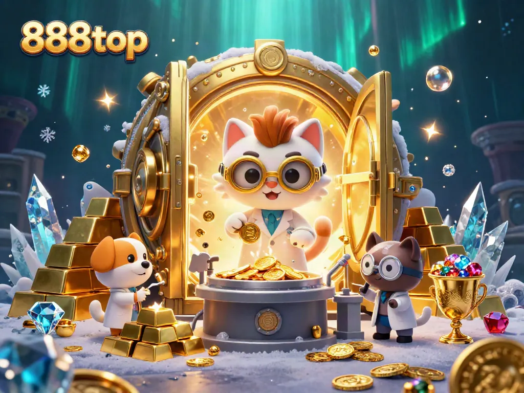 Engage in exciting gameplay at 888top with vibrant characters and sparkling casino elements