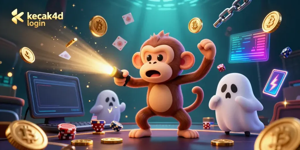 Engage with kecak4d login at a vibrant online casino featuring dynamic 3D characters and Bitcoin elements.