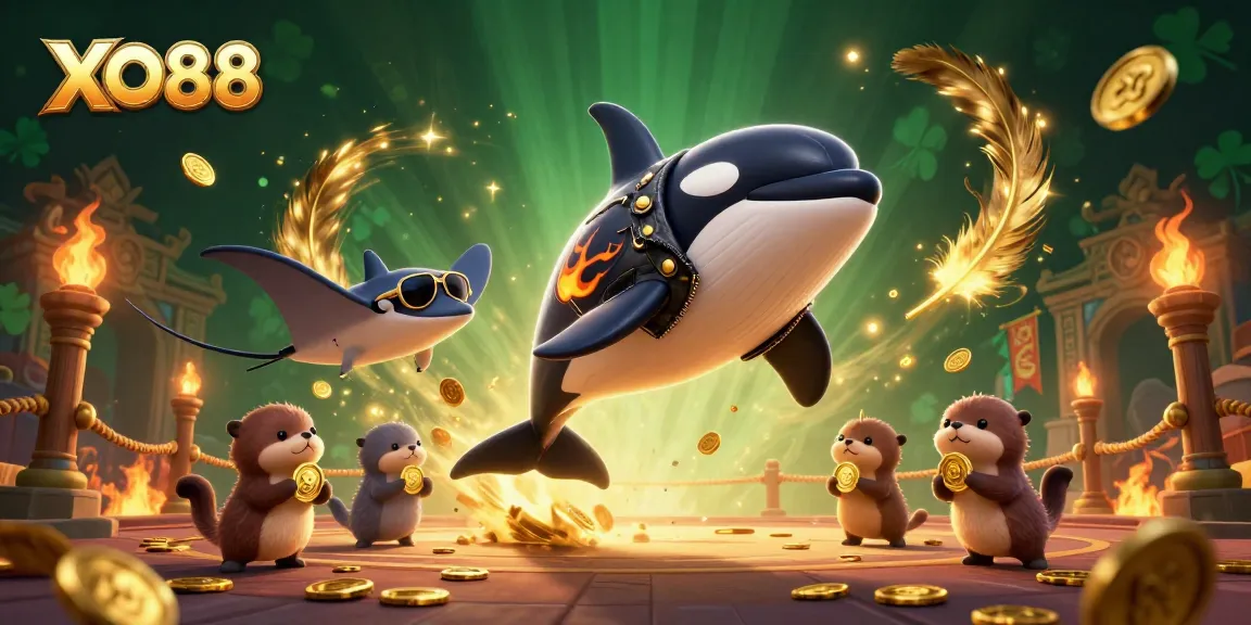 Experience the thrill of winning at XO88 with dynamic gaming action and vibrant characters.
