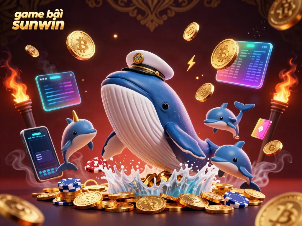 Experience the excitement of playing game bài sunwin with vibrant 3D characters and dynamic casino elements.