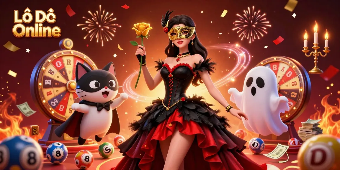 Lô Đề Online experience featuring a vibrant illustration of lottery elements and characters in a dynamic setting.