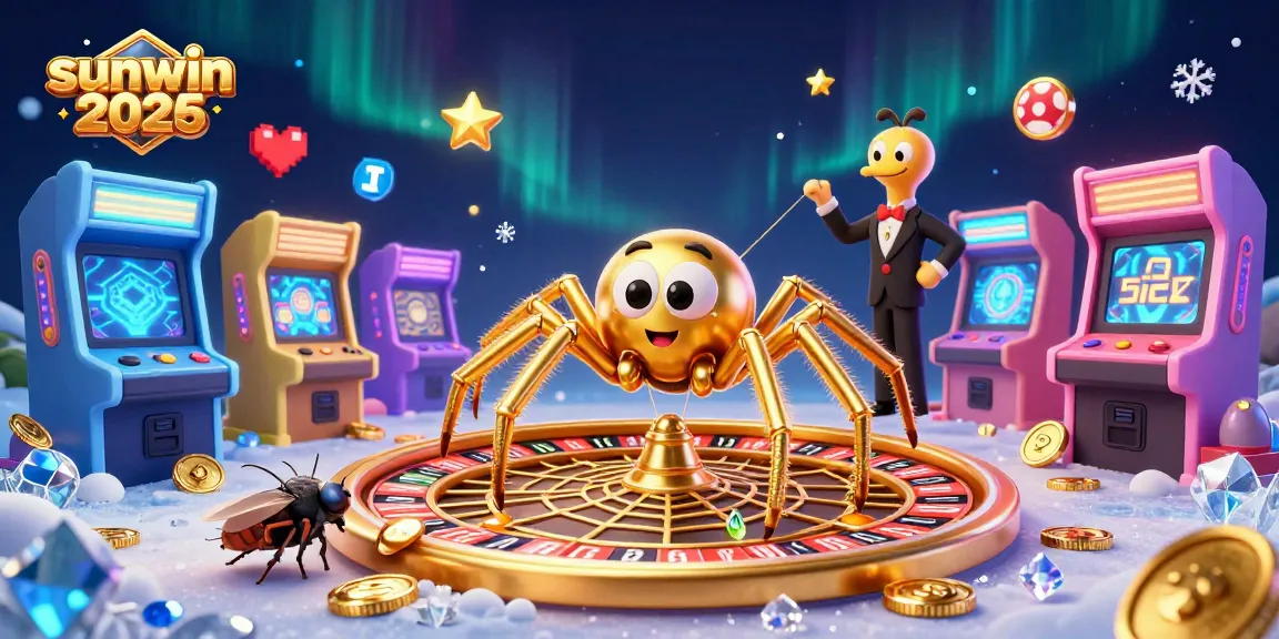 Experience thrilling gameplay at Sunwin 2026 with a magical roulette wheel and vibrant casino atmosphere.