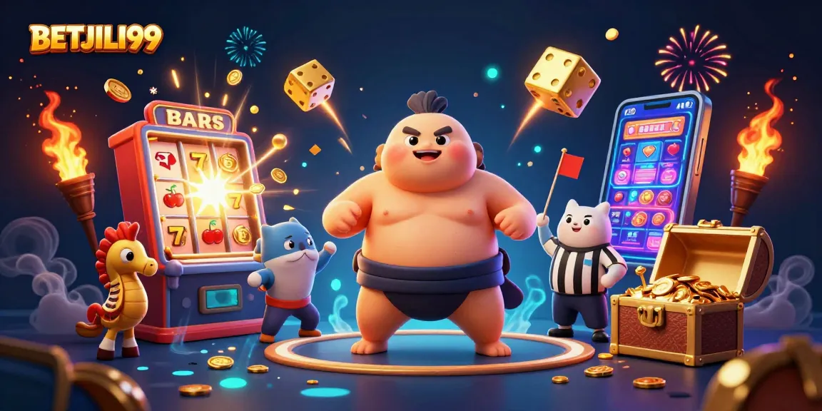 Experience thrilling wins at BETJILI99 with a dynamic underwater casino scene featuring a fugu champion and vibrant games.