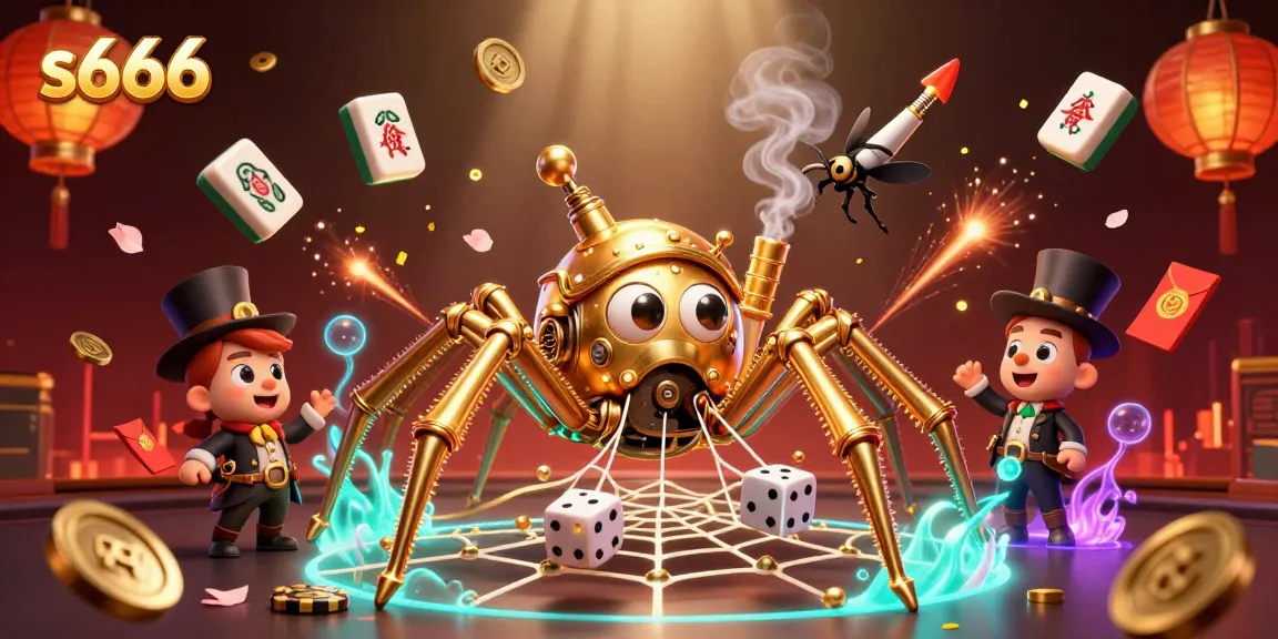 S666 redefines casino entertainment with an engaging illustration of steampunk elements and dynamic game symbols.