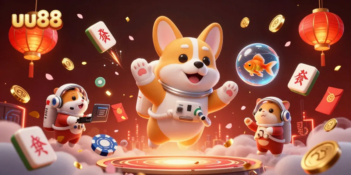 uu88 players engage in a thrilling floating casino game atmosphere with vibrant visuals.