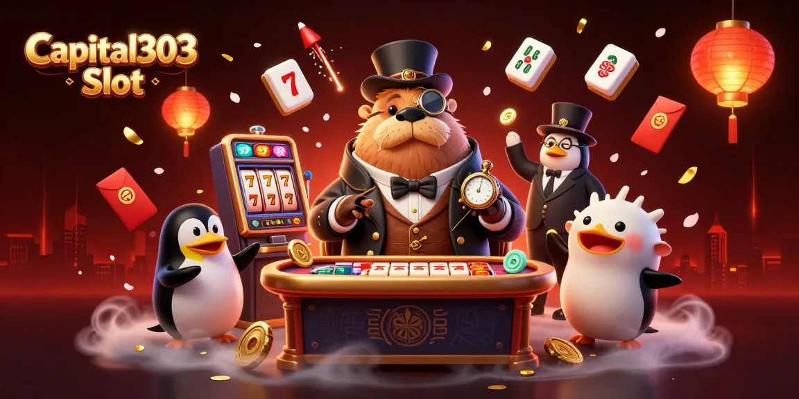 Spin the reels at Capital303 Slot with lively characters in a 3D underwater casino scene.