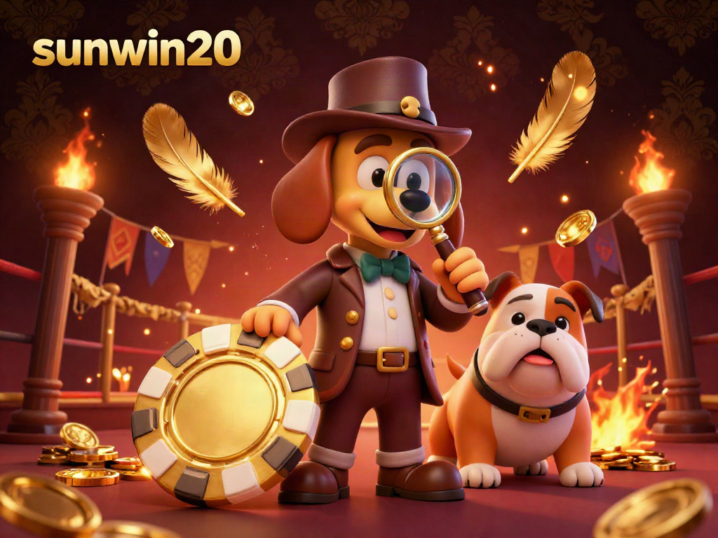 Experience the thrill of sunwin20 as a cartoon detective uncovers poker clues in a dazzling casino realm.