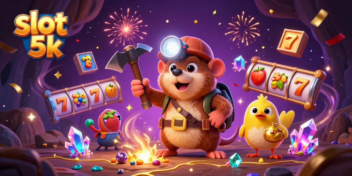 Experience exciting slot 5k gameplay with vibrant symbols and dynamic casino elements.