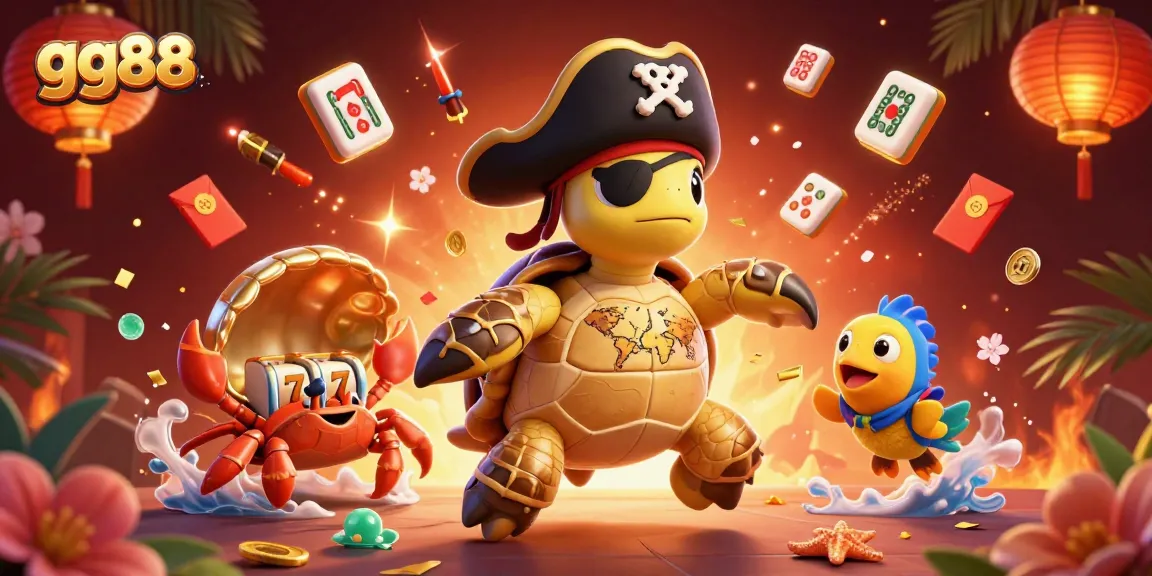 Experience the excitement of gg88 with a lively casino scene featuring vibrant characters and dynamic game elements.