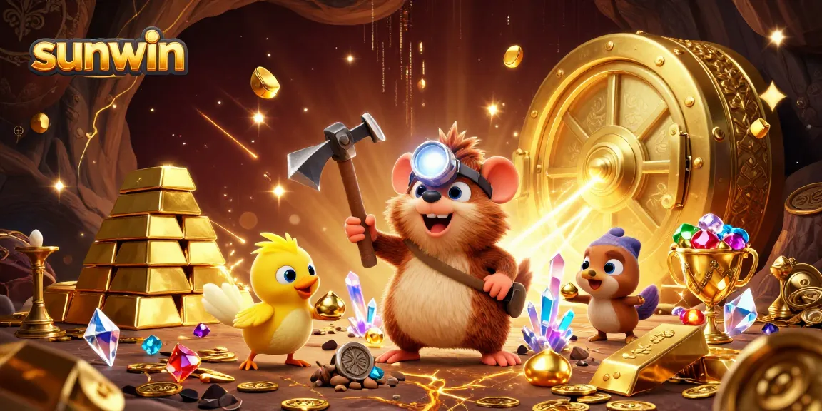 Experience the excitement of sunwin as the treasure hunter mole discovers treasures in a dynamic casino adventure.