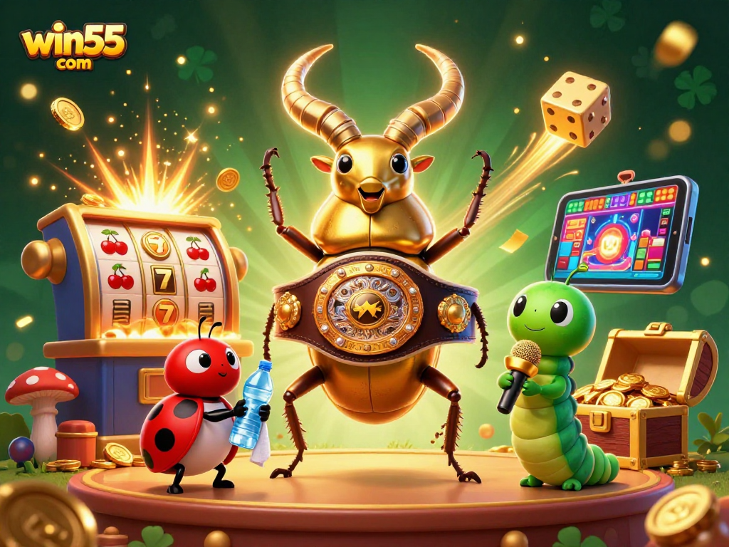 Spin the reels at win55 com while enjoying a vibrant casino atmosphere with exciting characters.