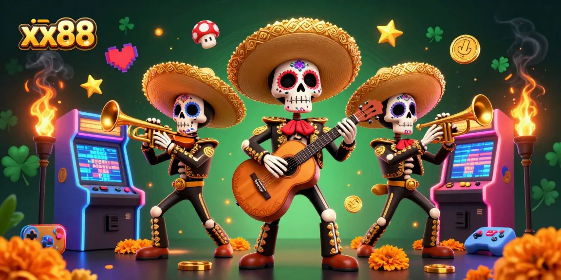 Experience thrilling gameplay at xx88 with a vibrant mariachi band and dynamic casino elements