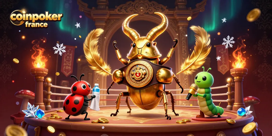 Découvrez les combats de poker sur CoinPoker France avec une grenouille et un insecte champion!