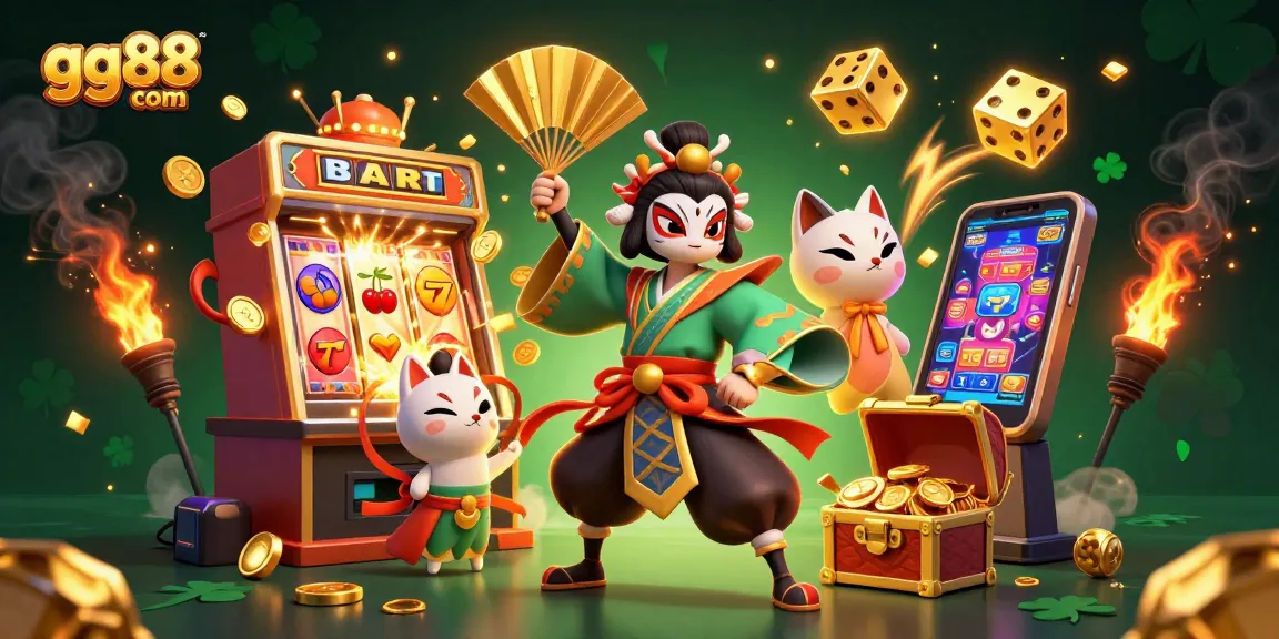 Experience the thrills of gg88 com with a vibrant 3D jackpot explosion, colorful game elements, and casino excitement.