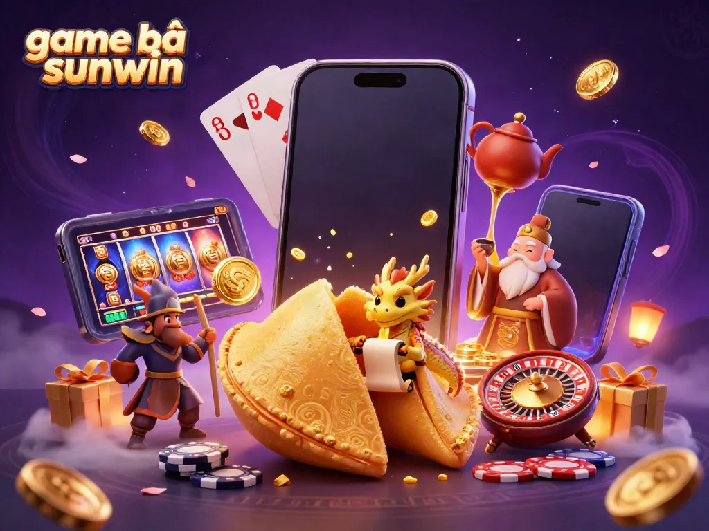 Experience the excitement of game bài sunwin with a vibrant display of casino characters, golden elements, and engaging gameplay.