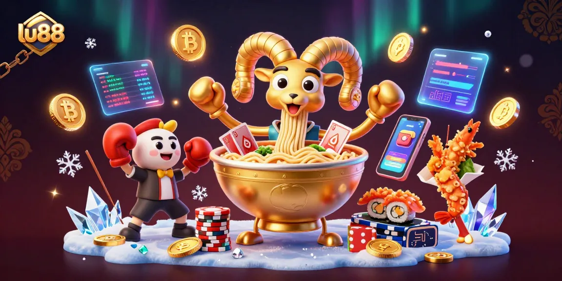 Engage with lu88 through vibrant 3D cartoon casino elements, showcasing dynamic gameplay and crypto integration.