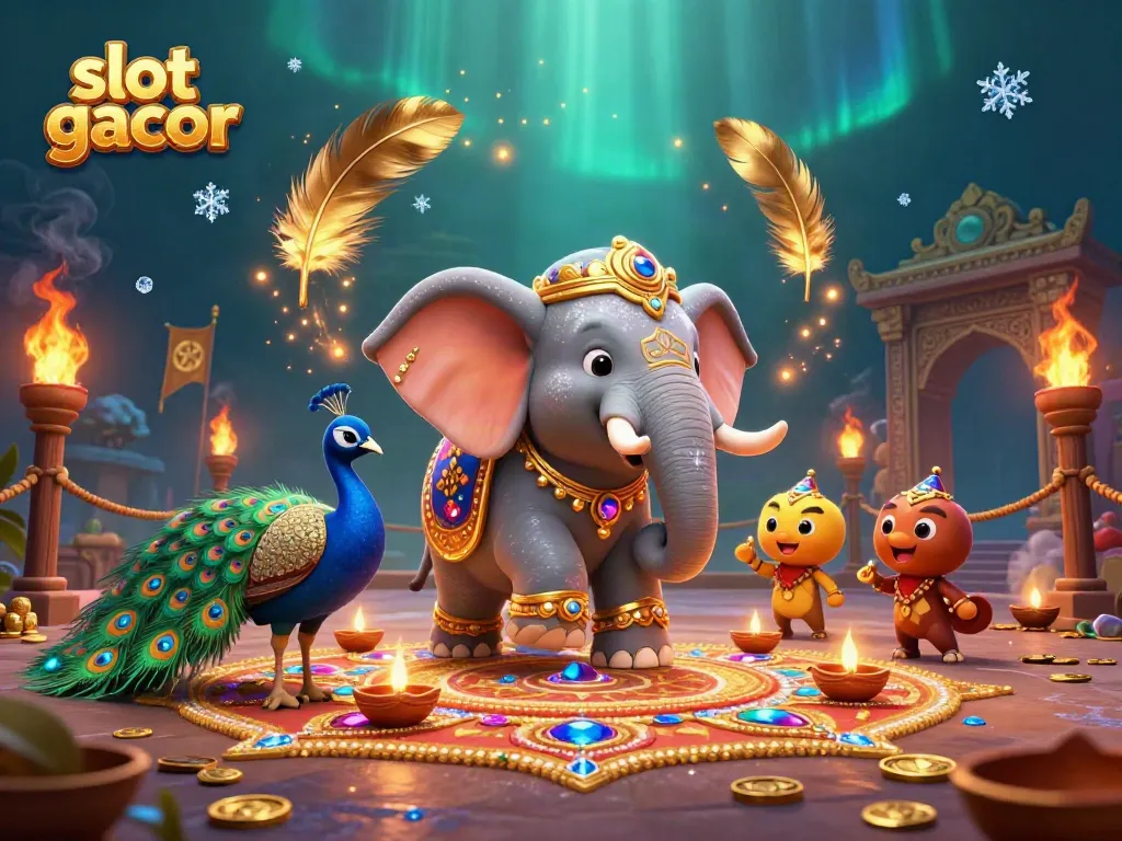 Experience the thrill of slot gacor with vibrant characters and dynamic gaming elements.