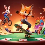 Experience mmlive888 with a vibrant 3D cartoon scene featuring live-streaming gaming elements.