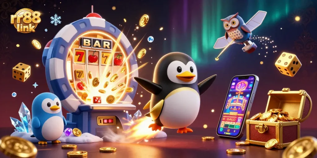 Spin the reels and win big at rr88 link with a vibrant casino scene filled with games.