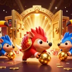 Experience thrilling gambling action with xim as rival pangolins bowl through stacks of poker chips.