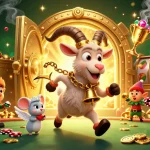 Experience thrilling PGSlot action with festive characters and magical casino elements.