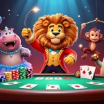 Experience thrilling gameplay at Red88 with vibrant casino characters and lively gaming elements.
