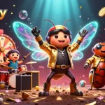 Experience the thrill of 92lottery with vibrant lottery elements and dynamic characters in a rich 3D illustration.