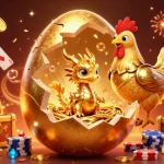 Experience slot gacor with a dazzling golden baby dragon guarding treasures and dynamic gaming elements.